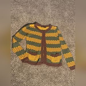 Vintage knitted sweater for women size S